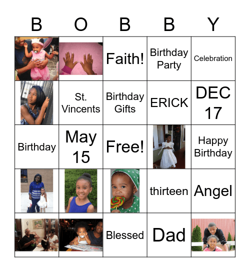 Happy Birthday TITO BOBBY Bingo Card