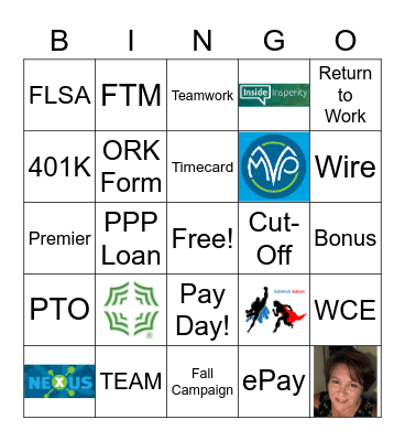 Core Team 2 Bingo Card