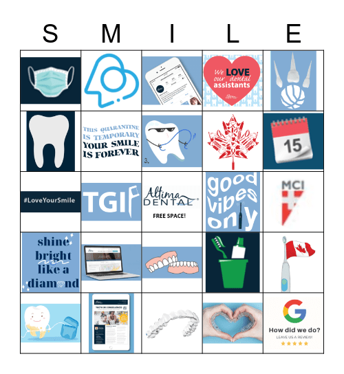 ALTIMA DENTAL BINGO! Bingo Card