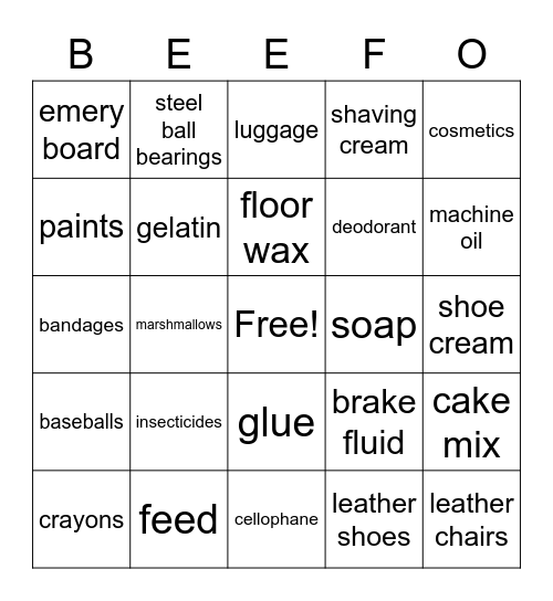 ANS1 Bingo Card