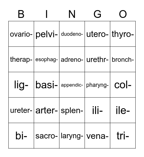 Module 1 Bingo Card