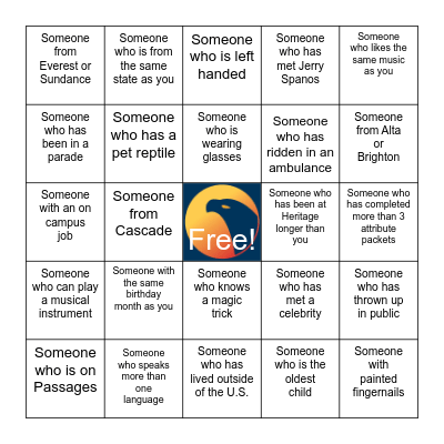Get To Know You Bingo Card