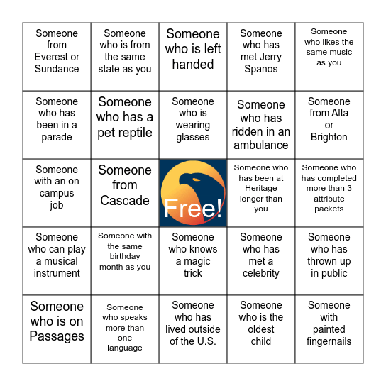 Get To Know You Bingo Card