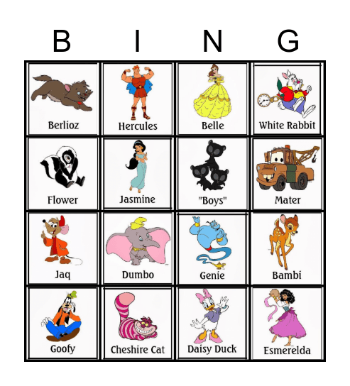 Bingo de l'école Mathilde Broquet Bingo Card