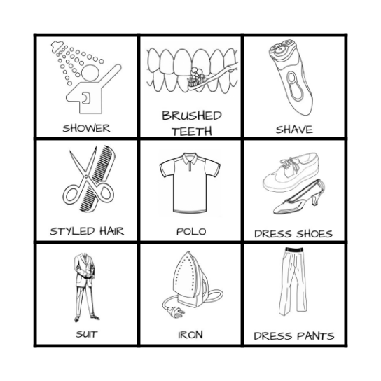 Looking Professional Bingo Card