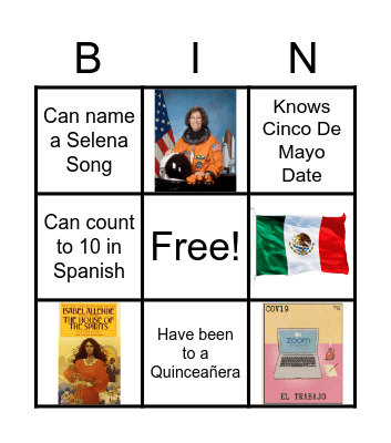 Hispanic Heritage Loteria Bingo Card