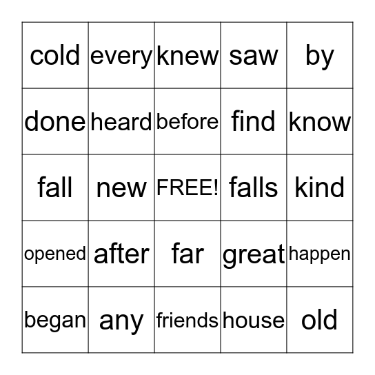 Book 4 Bingo Card