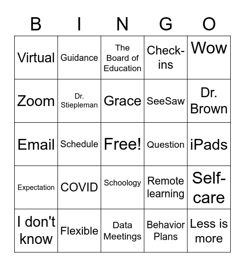 Thanks, Rona...real cool... Bingo Card