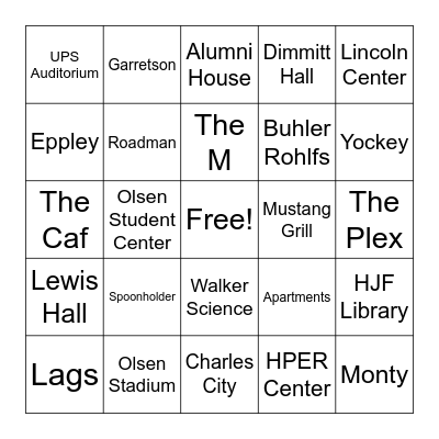 Mside BINGO Card