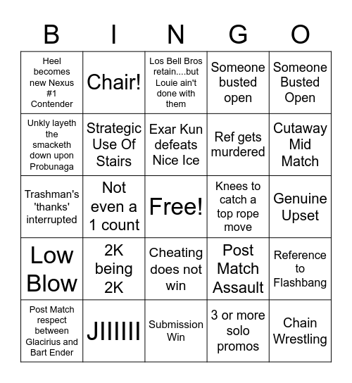 MNW Warzone Bingo Card