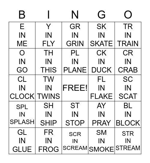 READING CELEBRATION Bingo Card