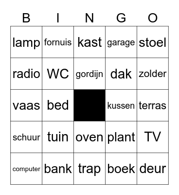 HET HUIS Bingo Card