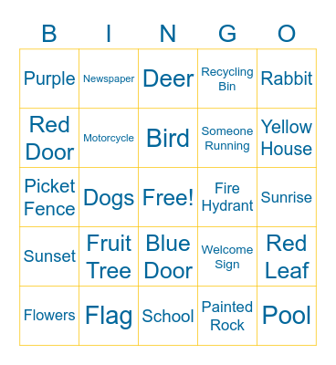 65 Roses Challenge Bingo Card