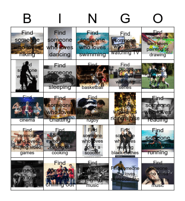 WHAT WE LOVE... Bingo Card