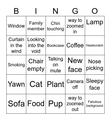 Conference Bingo (mostly background related) Bingo Card