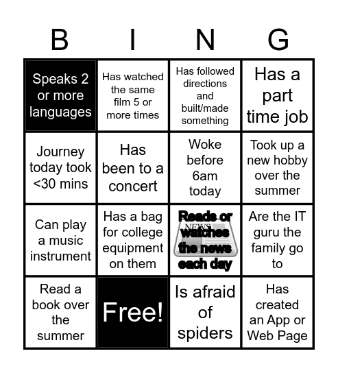 Welcome 2020 Bingo Card