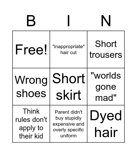 Home you go bingo Card