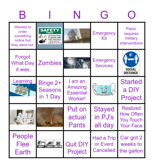 2020 Bingo Card