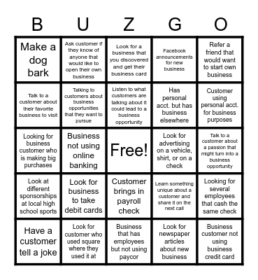 Find that Business Bingo Card