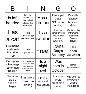 Animation Nation Bingo Card