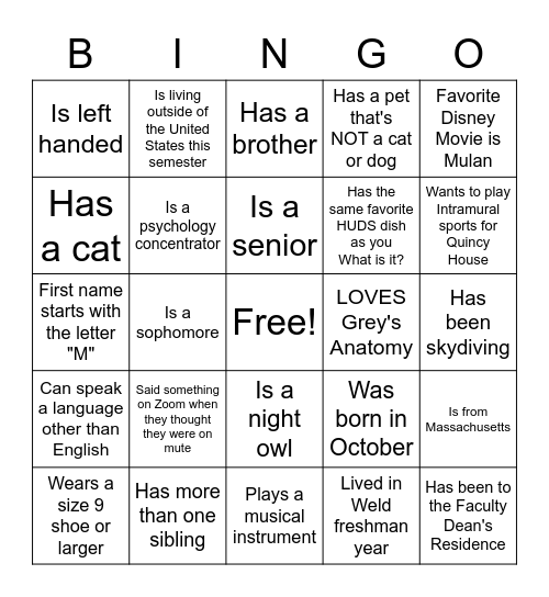 Animation Nation Bingo Card