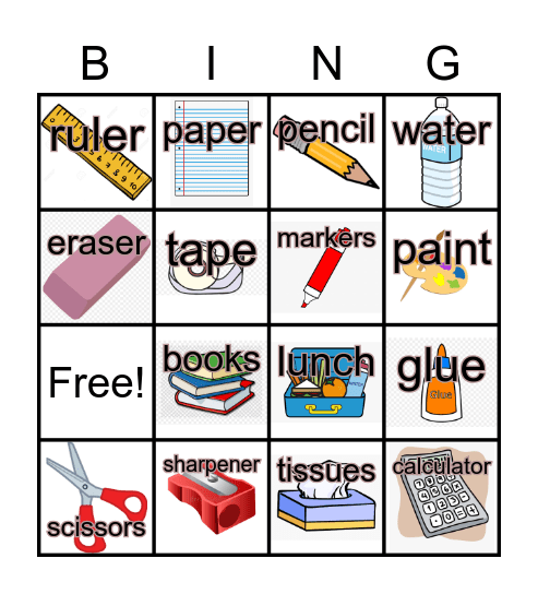 Back to School Bingo! Bingo Card