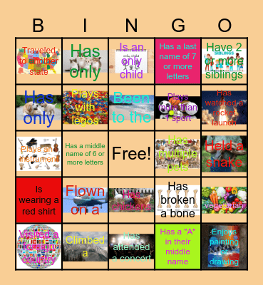 Get to Know Students Bingo Card