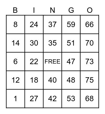 BINGO KA DAY! 😝 Bingo Card
