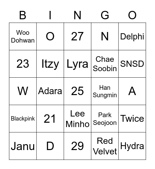 Bingo bareng Lyra Bingo Card