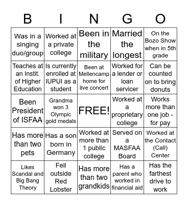 Operations Retreat Bingo Card