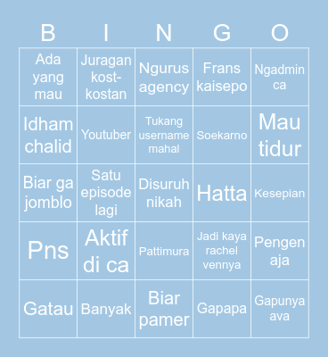 Eunbi best girl Bingo Card