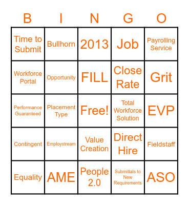 TPD IGNITE - Project 20/20 Bingo! Bingo Card