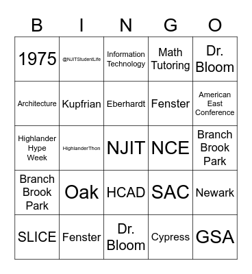 Round 2: N Bingo Card