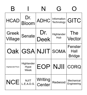 Round 6: Photo Frame Bingo Card