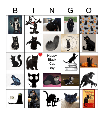 Black Cat 2 Bingo Card