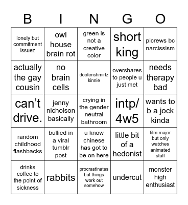 MARG Bingo Card