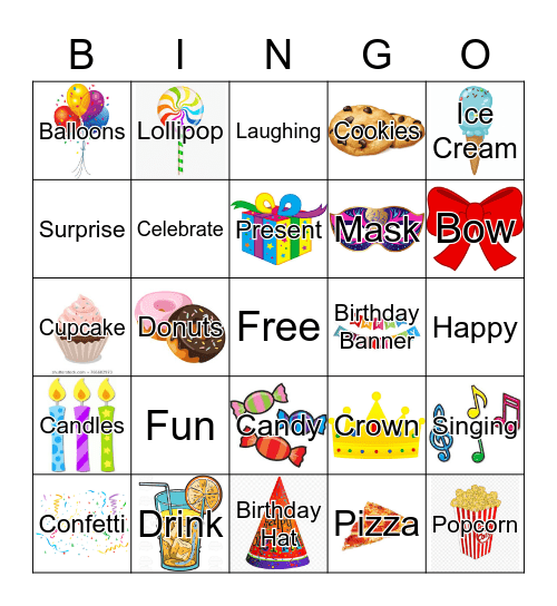 BIRTHDAY BINGO Card