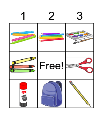 Naar school Bingo Card