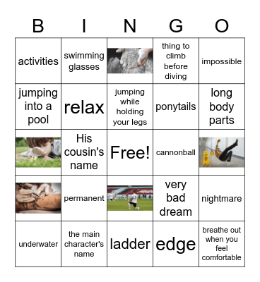 The Impossible Dive Bingo Card