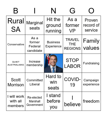 Bullshit Bingo 2020 AGM Bingo Card