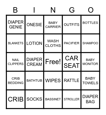 BOSS BABY MYLES Bingo Card