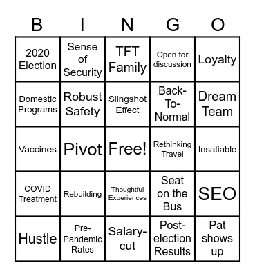 TFT in the Time of Corona Bingo Card