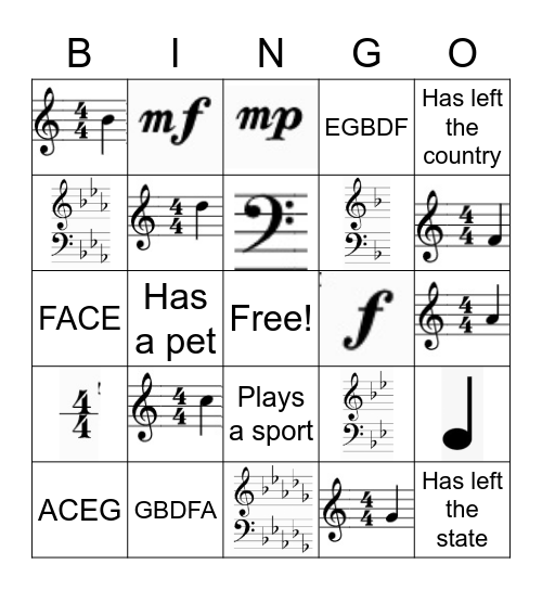 Var Tenor-Bass Bingo Card
