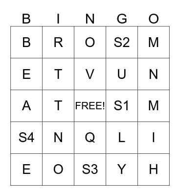 ASQ November Bingo  Bingo Card