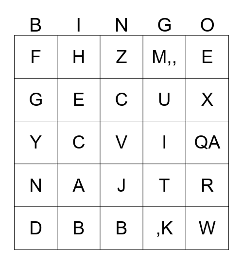SIGHT WORDS ...51-75 Bingo Card