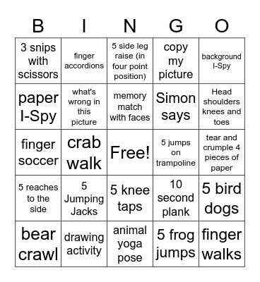 Tele-bingo Card
