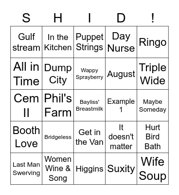 Baeliss Bingo Card