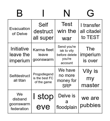 Vily dream fireside Bingo Card