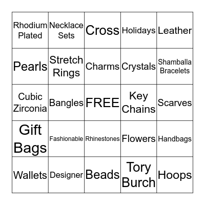 The Accent Piece Bingo Card