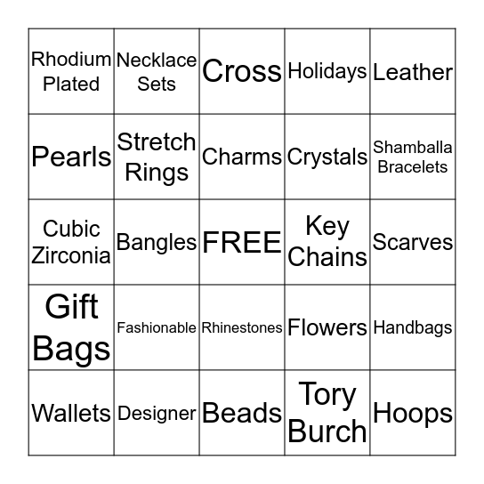 The Accent Piece Bingo Card